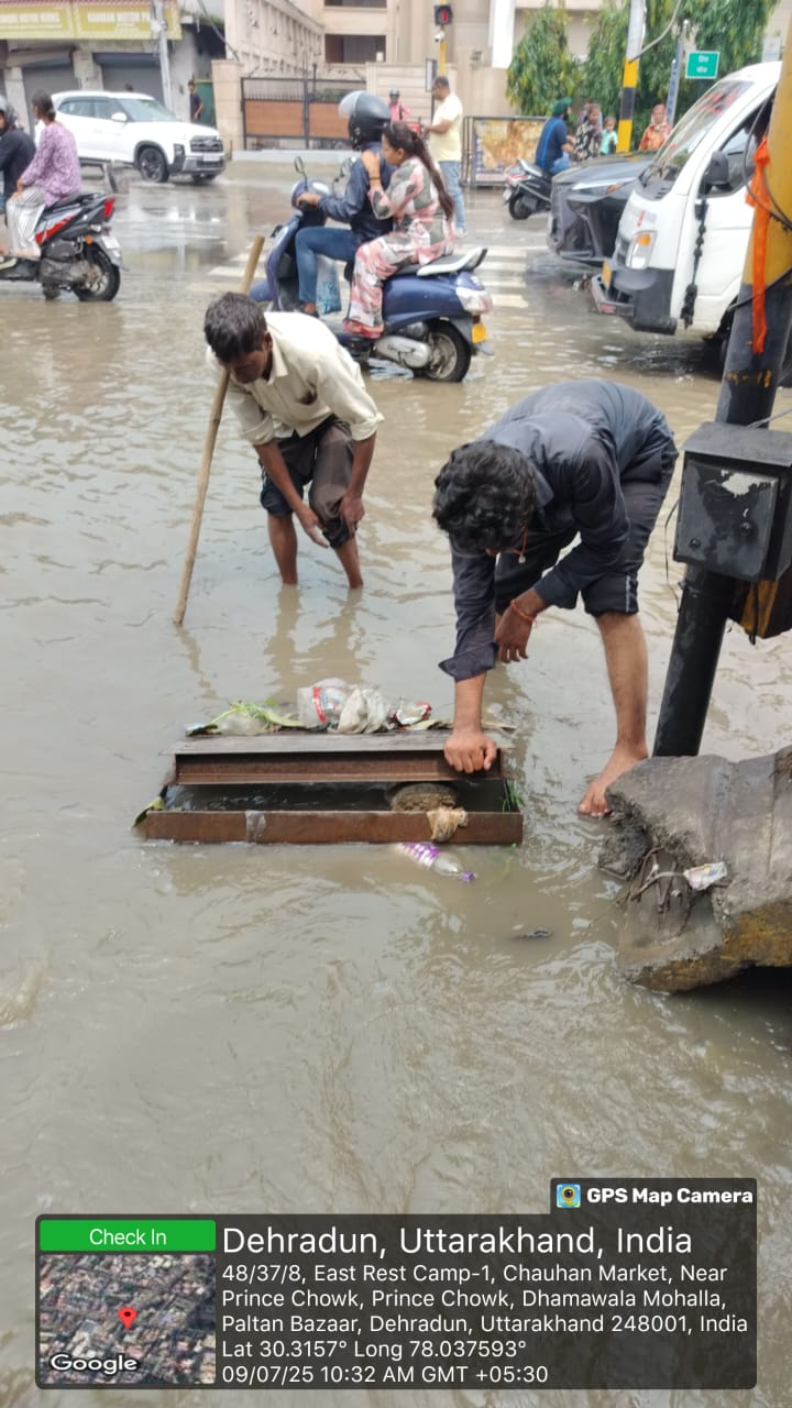 मानसून में राहत: देहरादून में जल निकासी व्यवस्था के लिए क्यूआरटी टीम गठित