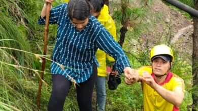 गोंडार के पास भूस्खलन होने के कारण मद्महेश्वर धाम जाने वाला पैदल मार्ग बाधित