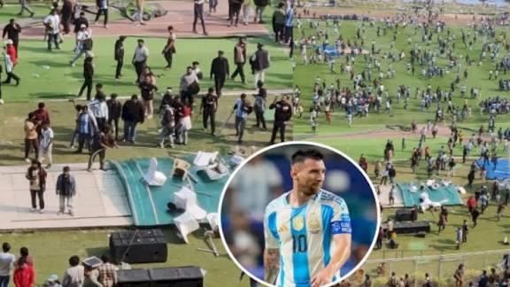कोलकाता में मेसी के स्वागत में अव्यवस्था, स्टेडियम में तोड़फोड़ के बाद कार्यक्रम रद्द