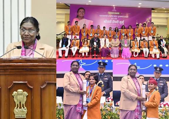 देश की शान बने नन्हे सितारे: राष्ट्रपति मुर्मू ने PM राष्ट्रीय बाल पुरस्कार से 20 बच्चों को नवाजा