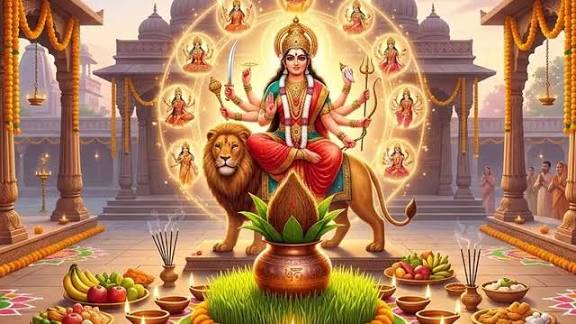 शक्ति भक्ति का पर्व शुरू: चैत्र नवरात्रि के पहले दिन मां शैलपुत्री की आराधना